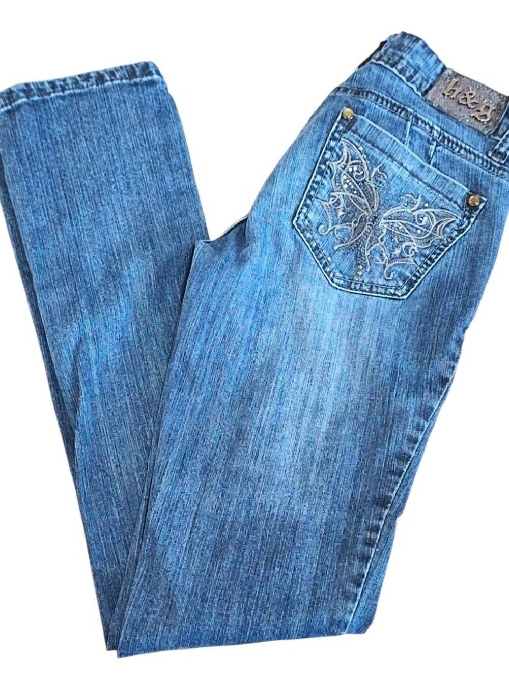 Women's H&G Butterfly Pocket Skinny Jeans~Size 5 (Juniors)